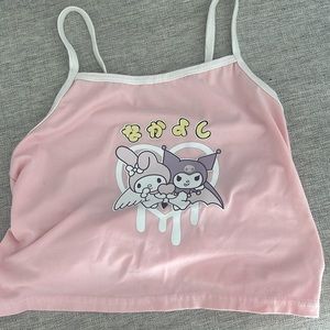 Cute Japanese my melody kuromi shirt